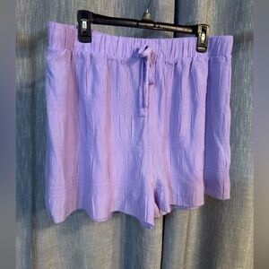 NWOT BP Nordstrom Purple Spray Shorts with drawstrings | XL